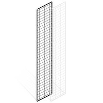 위드금창 메쉬망 300x1800mm 다용도 인테리어 벽선반 휀스망 철망, 300x1800mm 블랙, 1개