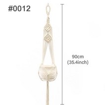 예쁜 거실 화분 거치 대 안방 받침 hanger planter flowerpot plant holder macrame plant hanger wall plant holder 꽃, 스타일 12