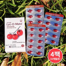 라이코펜 토마토효능 항산화제 라이코마토 15mg 4팩(4개월분), 단품, 단품