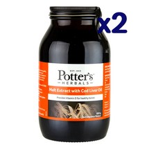 홀랜드앤바렛 포터스몰트 추출물 대구간유 버터스카치 650g x2개 Potters Malt Extract