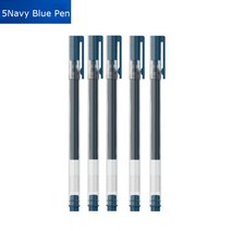 중성펜 문구용품 샤오미 BeiFa 젤 펜 0.5mm 잉크 슈퍼 내구성 사인 1800M 쓰기 사무실 비즈니스 스쿨 문구 10 개 5 로트, [11] 5Navy Blue Pen