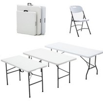 브로몰딩 야외용 캠핑 간이 행사 테이블 접이식 일자형 1200 1500 1800, 03.1800 일자형 테이블(상판고정)