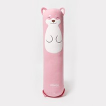 그린베어 꿀몽 대형 바디필로우 롱쿠션 커버 안고자는베개 쿠션, 핑크