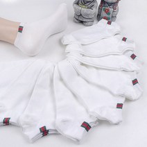 제이스토어 / 발목양말 캐주얼 띠무지 국산 남성 흰색 묶음 10켤레