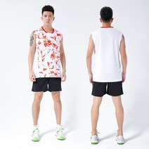 남녀트레이닝복세트 배구복 팀백팩 남성 여성 경기 맟춤제작 운동복 반팔 1936115978, XXXL