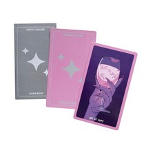 타롯카드 12x7CM 이국적인 암 타로 카드 예언 점술 데크 가족 파티 보드 게임 초보자 운세 승/매뉴얼
