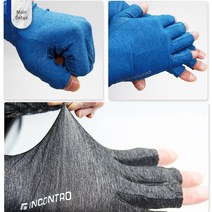 인콘트로 여름 멜란지 쿨소재 스포츠 반장갑 등산 헬스, 남성용 L 회색