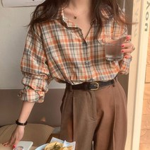 아임아임 선데이 컬러 체크 남방