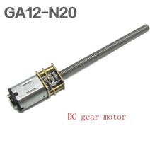 전기모터 소형 DC 전동 강력모터 GA12-N20 DC 기어드 모터 3V6V12V 소형 M4 긴 나사 저속 높은 토크 지능형, 09 500RPM_02 6V