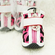 한정판매[도기스쿨] 호피무늬3호 강아지신발 미니어쳐슈나우저 패키니즈 피그등 비슷한종(체중4kg~.14kg / 30~35cm), 옐로우