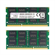 StoreSkill 메모리 램 노트북 메모리용 DDR3 DDR3L 204 핀 Sodimm 8GB 2GB 1333MHz 1600MHz, DDR3 4GB 1600 15V