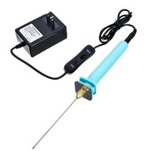 우드락 스티로폼 열선 커터기 플라스틱 절단기 핫 와이어 커팅 펜 110v-240v 폼 펜 바늘 전기 폼 폴리스티렌 열 조각 커터 펜, 1개, 영국 표준