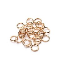 공예 부속 34 5 6 7 8 10 12mm 점프 링 스플릿 커넥터 Diy 쥬얼리 찾기 액세서리 만들기 도매 용품 200, 01 14K Gold_07 10mm