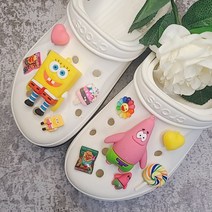 DORAN 실물깡패 스펀지밥 뚱이 대형 3D 신발악세사리 파츠 크록스 호환 SET (11pcs)