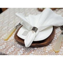 웨딩포 냅킨링 실버 메탈 S68 4개 Napkin Ring Silver Metal S68 4ea