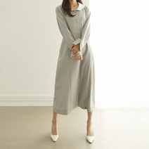 위쉬몰 / 아이우먼 동글카라배색원피스 TGK986M303 빅사이즈