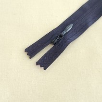 KSK 25cm 콘솔지퍼 숨은지퍼 콘실지퍼 혼솔지퍼 바지지퍼 14색상, 네이비