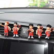 슬램 덩크 굿즈 자동차 에어컨 방향제 송태섭 강백호 서태웅 정대만 채치수 5인방 세트, 화이트유니폼, 상쾌한 블루오션