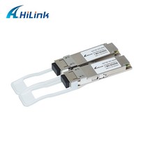 100 기가바이트/초 100G QSFP28 ZR4 60km EML + SOA 핀 QSFP28 트랜시버 LC Gb/s 100GBASE-ZR4 라이트 60KM, 02 2 units