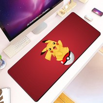 포켓몬 몬스터 마우스 패드 HD 인쇄 컴퓨터 게이머 잠금 가장자리 미끄럼 방지 XXL90x40cm 키보드 PC 데스크, [06] 900x400x2mm, [03] A14