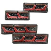 데일리쇼핑 자동차 차량용 24V LED데루등 트럭 브레이크 데루등램프 테일램프 메가트럭 화물차 데루등, 테일램프(롱3단)(1SET), 1개