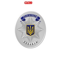 경찰 배지 스티커 Voiture InterestingPVC Decals 자동차 차량용 블랙/실버, 04 Style4-2 X 4.5cm