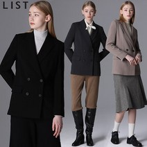 [리스트(LIST)] 피크드 라펠 셋업 재킷 (택가격 328000원)