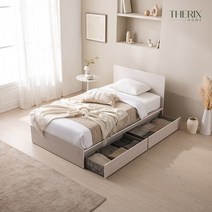 더릭스홈 르엘 수납형 침대프레임 (S/SS), 아이보리