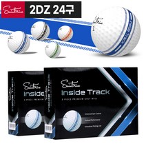 (2다즌 24구) 세인트나인 인사이드 트랙 3피스 골프공, 2다즌-화이트 블루라인, 1개