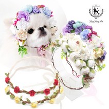 딩동펫 반려동물 플라워화관, 베고니아