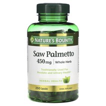 Nature s Bounty 네이처스바운티 쏘팔메토 450mg 캡슐 100정, 250개