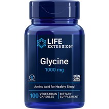 라이프익스텐션 글리신 Glycine 1000mg 100캡슐, 1팩, 100.