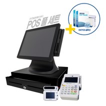 [한일정보] HIT-PLUS 포스기 식당 카페 포스 / 무약정 월사용료 없음, 세트 1번 [일반 세트], 자가 설치[택배 발송]