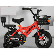 16인치 자전거 네발자전거 어린이 두발 초등학생, 14인치핑크x보조바퀴x등받이뒷좌석