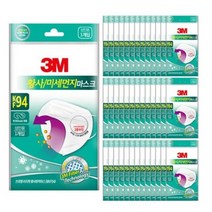 3M 이지핏 황사마스크 KF94 화이트, 40개입, 4개