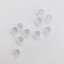 투명 10개입 신발파츠 부자재 버튼 꼭지 꼬다리 단추 악세사리 재료 실내화 꾸미기, 단품, 상세페이지 참조