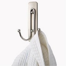 강력접착식 욕실옷걸이 메탈후크 모자걸이 수납용품, 1개