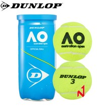던롭 AO 테니스공 시합구 호주오픈 공인구 1캔 2개입, 2개