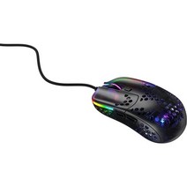 XTRFY M8 M42 MZ1 M4 게이밍 마우스 초경량, Black