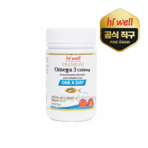 하이웰 뉴질랜드 오메가3 1500mg 원어데이 90정 DHA EPA 비타민E 비타민D3 함유, 1개