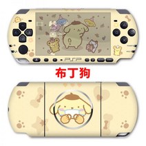 「아이디어 」PSP3000 PSP2000 스티커1000쿠로미 필름바디 스크럽 보호필름 부착기 컬러 필름 게임 캐릭터, PSP2000 푸딩 도그 스티커