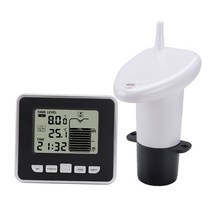 GHSHOP 액체 레벨 센서 수위 경보 모니터 오일 탱크 게이지 물 센서 알람 스마트 수량계 감지기, 10.5 x 9.3 x 2.5cm, 하얀, ABS 플라스틱