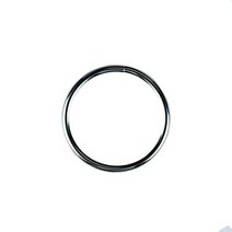 Strapworks Large Nickel Plated Metal O-Rings - Heavy Duty Hardware Fasteners Craft Rings For DIY Pr, 1, 3.5