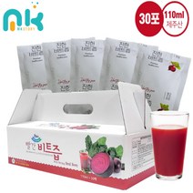 유기농 제주 레드비트즙 110ml [30포] 물없이 저온착즙 레드비트 100% 원액, 3300ml, 2개