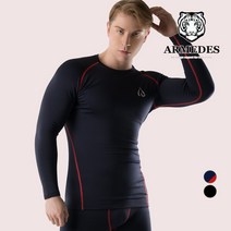 아르메데스 남성용 기모 긴팔 라운드 언더레이어 내의 상의 ID-R34 3p