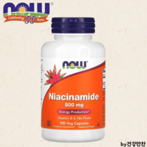 나우푸드 나이아신아마이드 Niacinamide 500mg 100베지캡슐, 나우푸드 Niacinamide 500mg 100베지캡슐, 1개, 100개