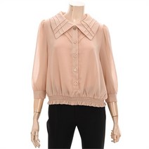 수스 GD01 칼라8부쉬폰블라우스 S222NBL401