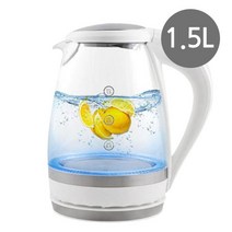 키친아트 유리포트 1.5L 투명 전기 주전자 커피포트, 구포트쿠팡 본상품선택, 구포트쿠팡 본상품선택