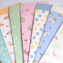 욜케이유 감사 축하 카드 설날 스승의날 돈 봉투 패턴 부모님 편지 선물, 블루꽃