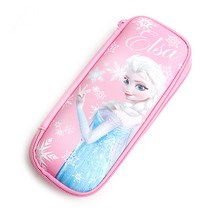 겨울왕국필통 엘사필통 초등 여아 신학기 필통 어린이집 단체선물 친구 선물로도 좋아요~ 하드케이스, 핑크